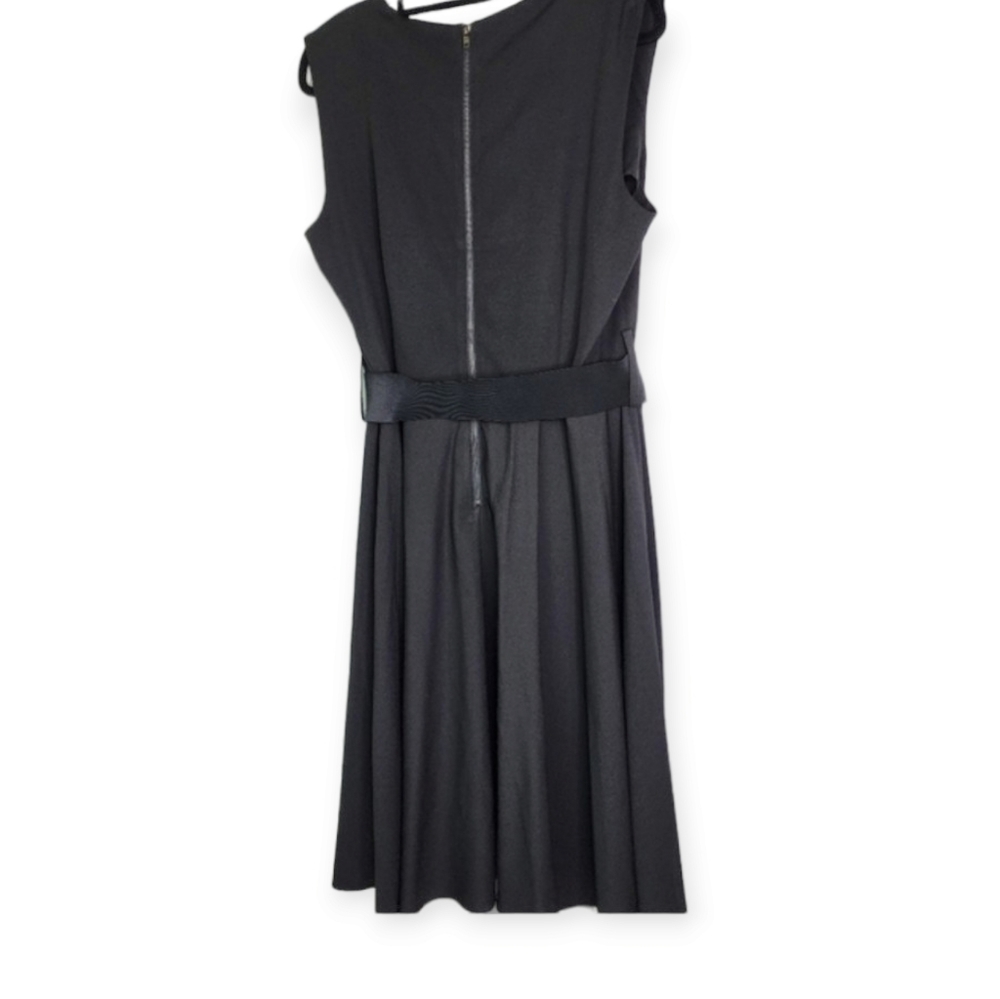 City Chic dress black size 14 (plus size XS) knee length flare - Picture 3 of 14